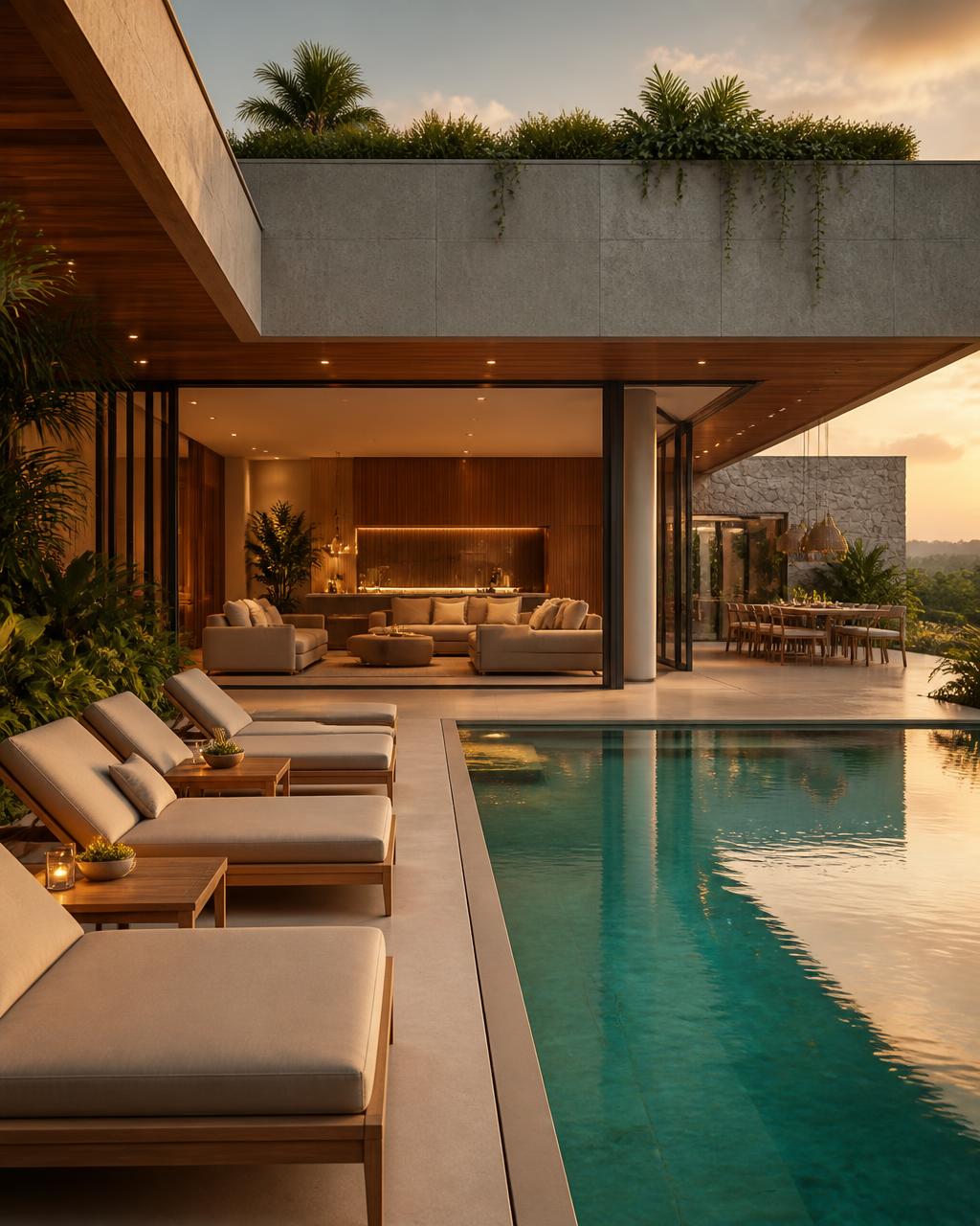 Modern furnished villa with a private pool for expat relocation